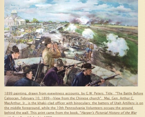 battle of Caloocan Phil American War 1899